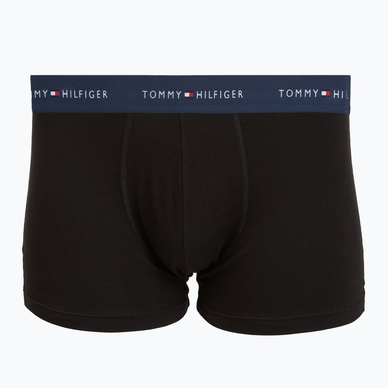Men's boxers Tommy Hilfiger Trunk WB 3 pairs army green/wdg blue/ptch blue 4