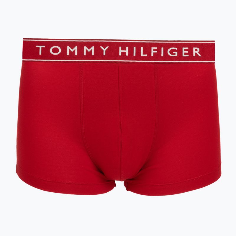 Men's boxers Tommy Hilfiger Trunk Dtm white/medium red/navy blue 3