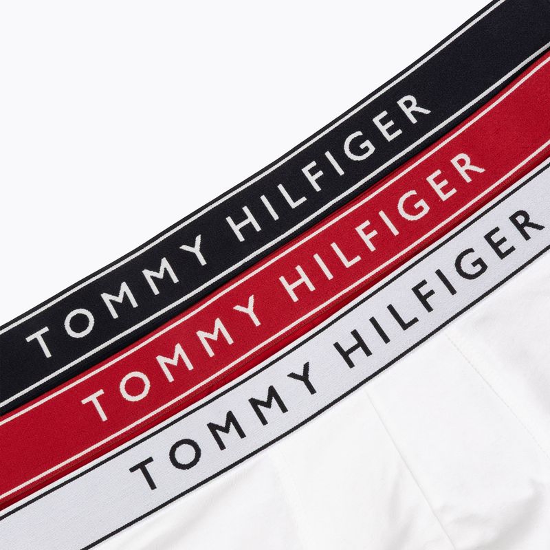 Men's boxers Tommy Hilfiger Trunk Dtm white/medium red/navy blue 6