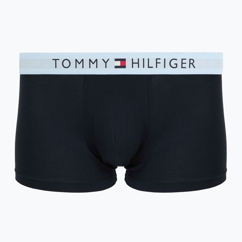 Men's boxers Tommy Hilfiger Trunk WB 3 pairs dark ash/brzy blue/rouge 2