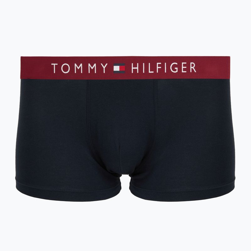 Men's boxers Tommy Hilfiger Trunk WB 3 pairs dark ash/brzy blue/rouge 4