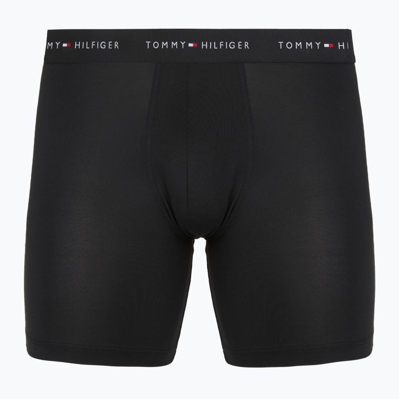 Men's boxers Tommy Hilfiger Micro Long 3 pack black/black/black 2