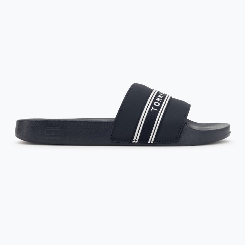 Women's slides Tommy Hilfiger Webbing Pool space blue 2