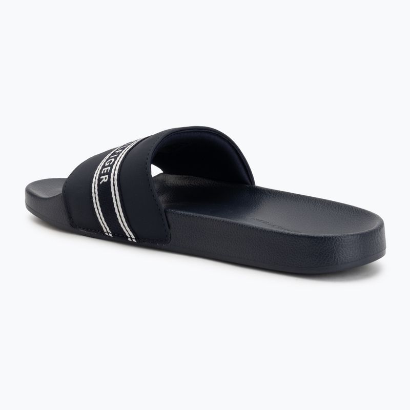 Women's slides Tommy Hilfiger Webbing Pool space blue 3