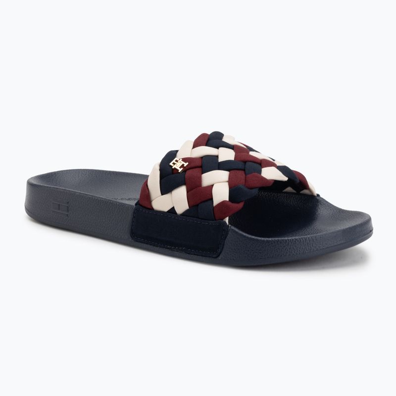 Women's slides Tommy Hilfiger Braided Pool rwb