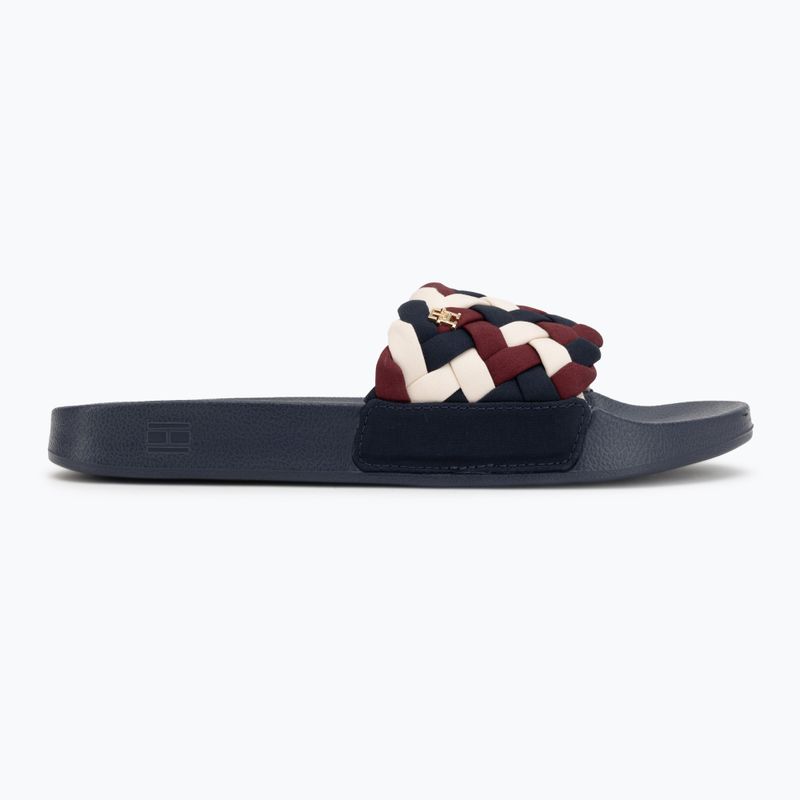Women's slides Tommy Hilfiger Braided Pool rwb 2