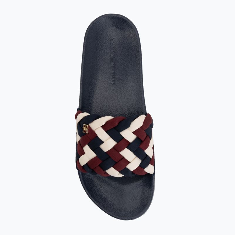 Women's slides Tommy Hilfiger Braided Pool rwb 5