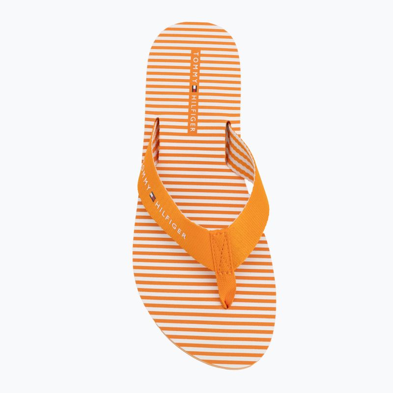 Women's flip-flops Tommy Hilfiger Ithaca Stripe Summer orange hype 5