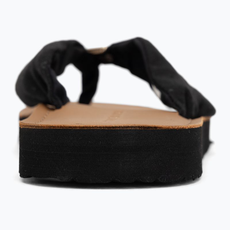 Women's flip-flops Tommy Hilfiger Footbed Summer Sandal Leather black 6