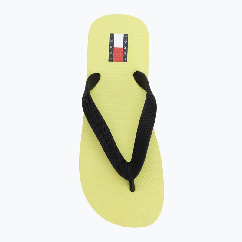 Women's flip-flops Tommy Jeans Logo Summer lime essence/black 5