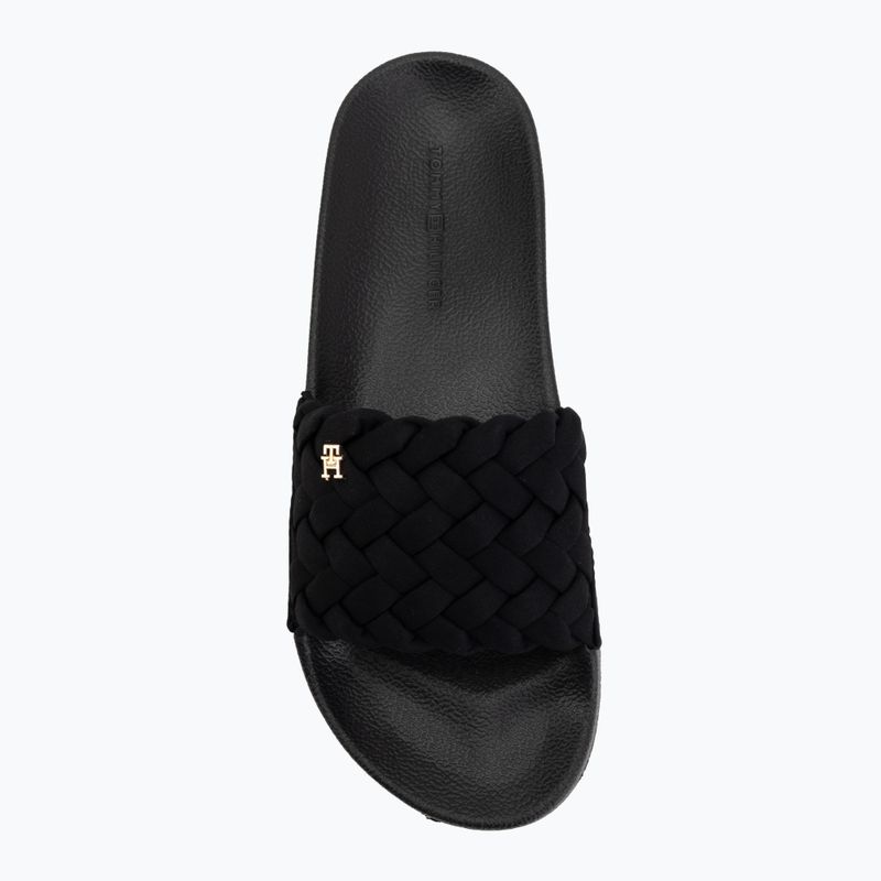 Women's slides Tommy Hilfiger Braided Pool black 5