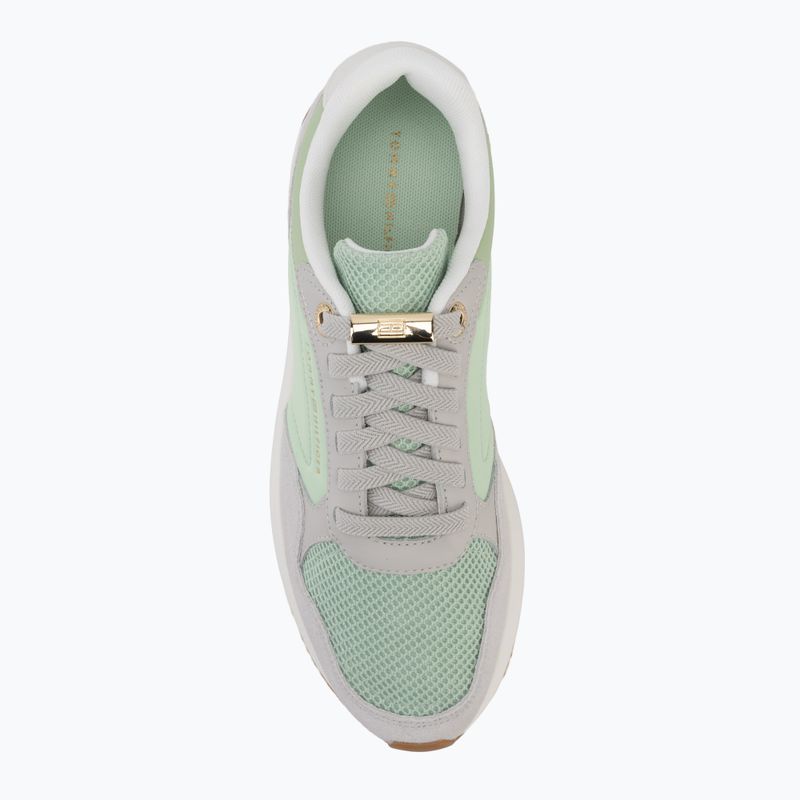 Women's shoes Tommy Hilfiger Chic Eva Runner Mesh gentle jade/grey whisper 5