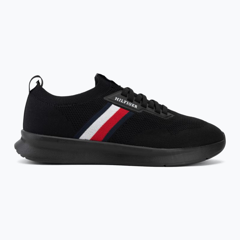 Men's shoes Tommy Hilfiger Lightweight Knitted Runner black 2
