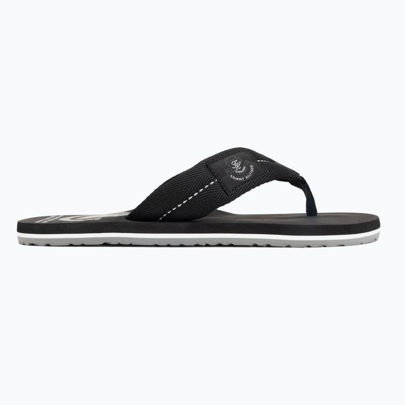Men's flip-flops Tommy Hilfiger Patch Beach Sandal black 2