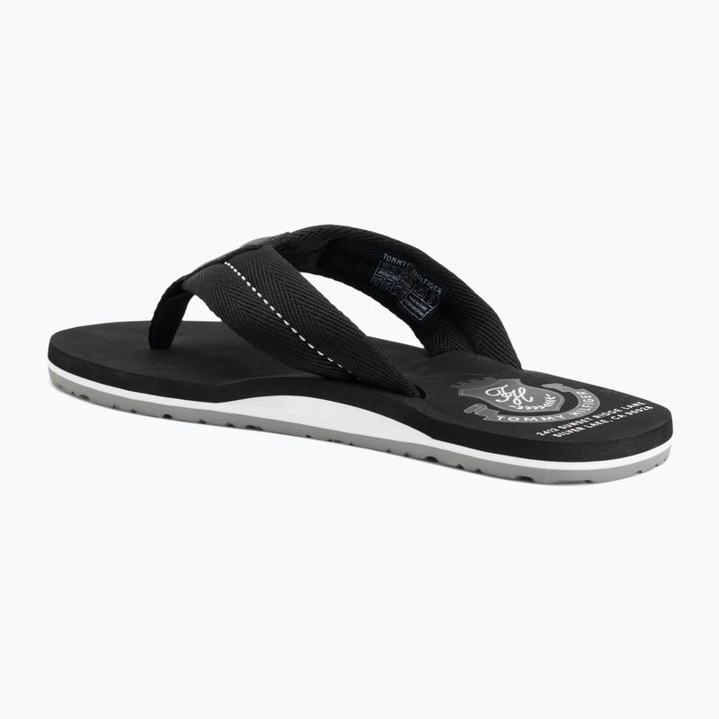 Men's flip-flops Tommy Hilfiger Patch Beach Sandal black 3