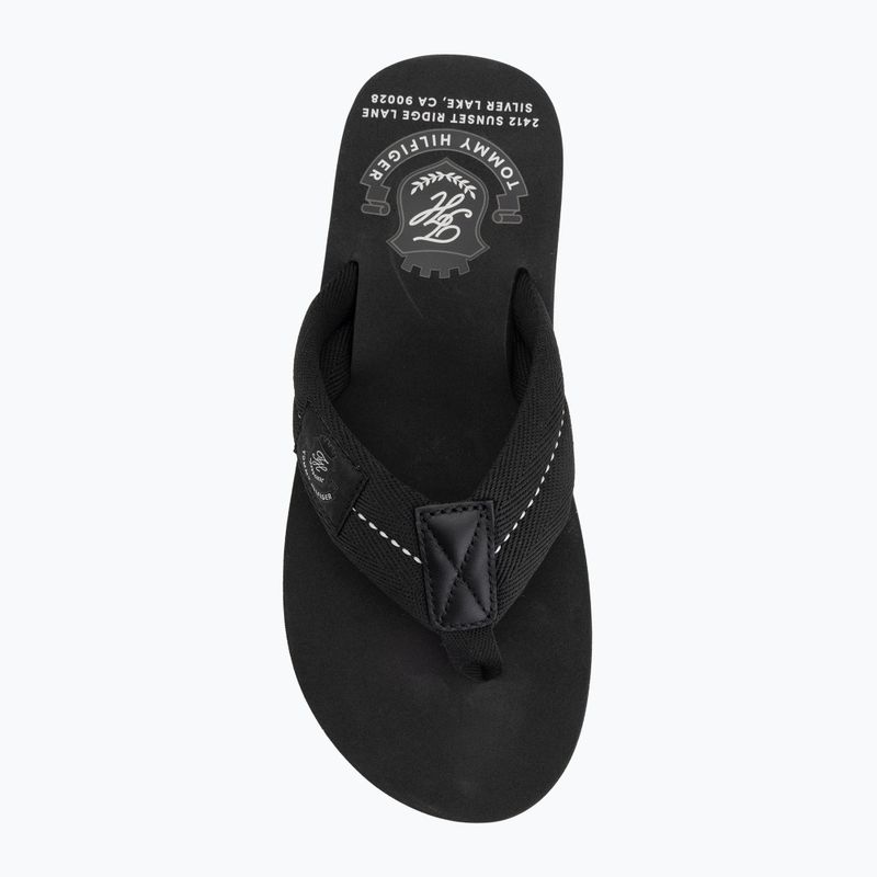Men's flip-flops Tommy Hilfiger Patch Beach Sandal black 5