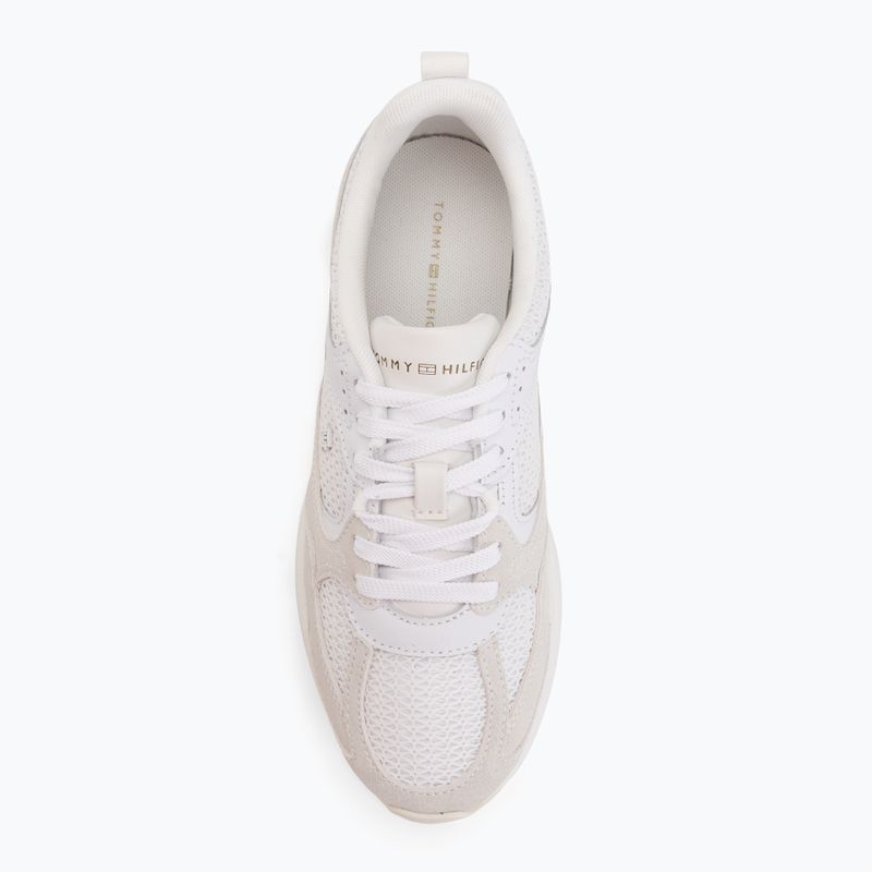 Women's shoes Tommy Hilfiger Mix Material Runner white/ecru 5
