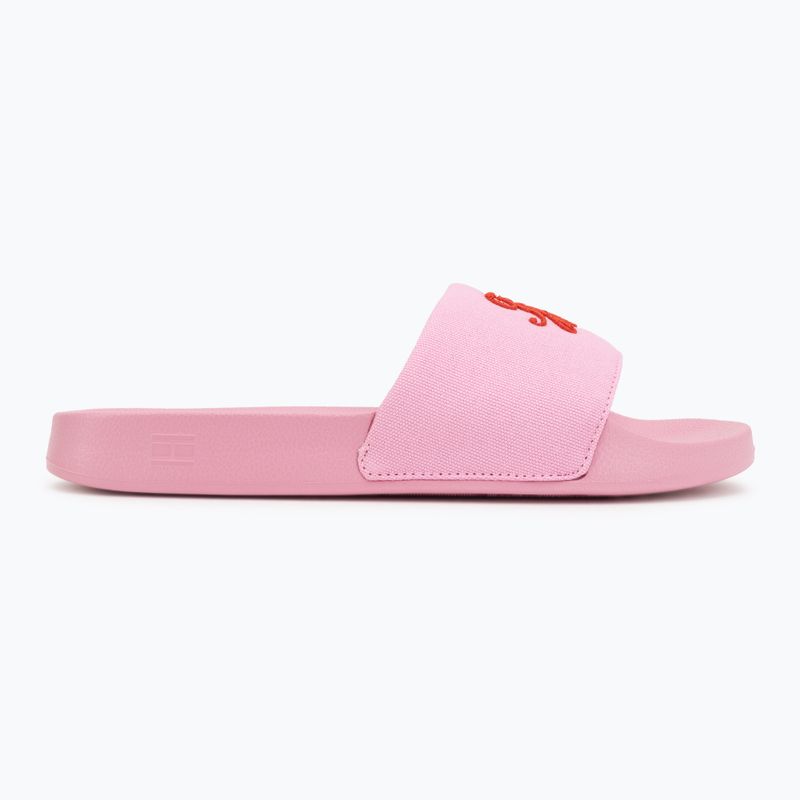 Women's slides Tommy Hilfiger Script Pool rose petal 2