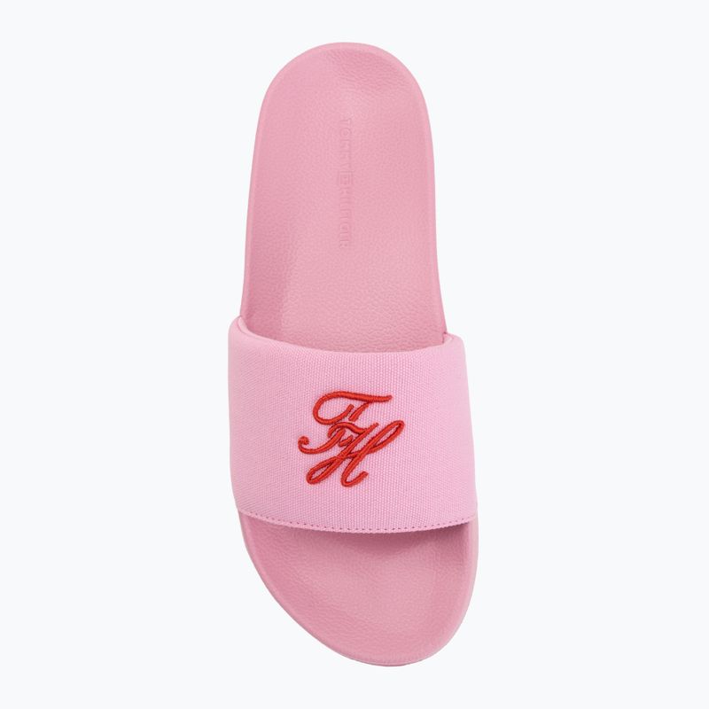 Women's slides Tommy Hilfiger Script Pool rose petal 5