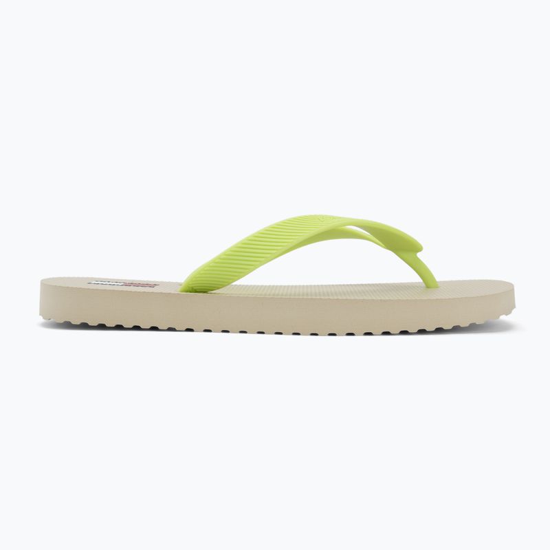 Women's flip-flops Tommy Jeans Logo Summer white clay/lime essence 2