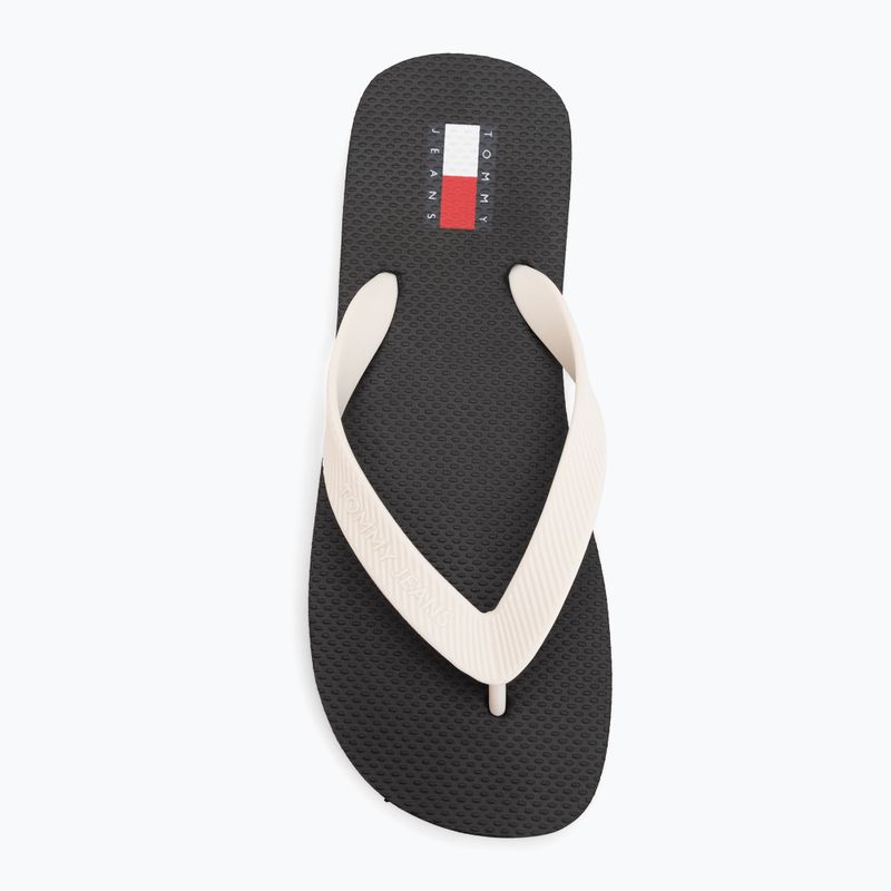 Women's flip-flops Tommy Jeans Logo Summer black/ecru 5