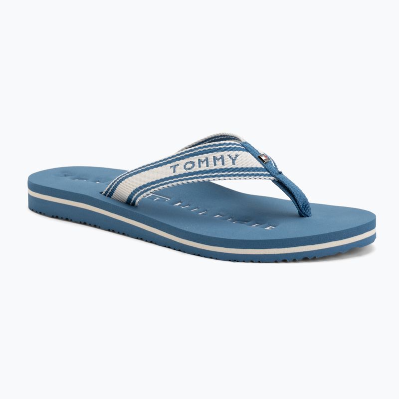 Women's flip-flops Tommy Hilfiger Webbing Summer Sandal cobalt steel