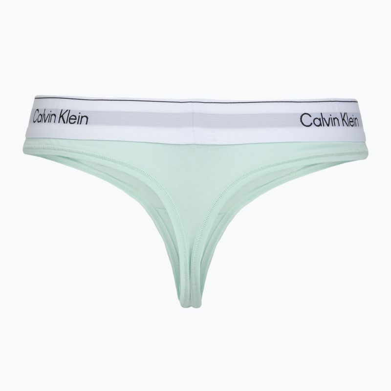 Women's thongs Calvin Klein LV00QF8518 Thong feel the mint 2