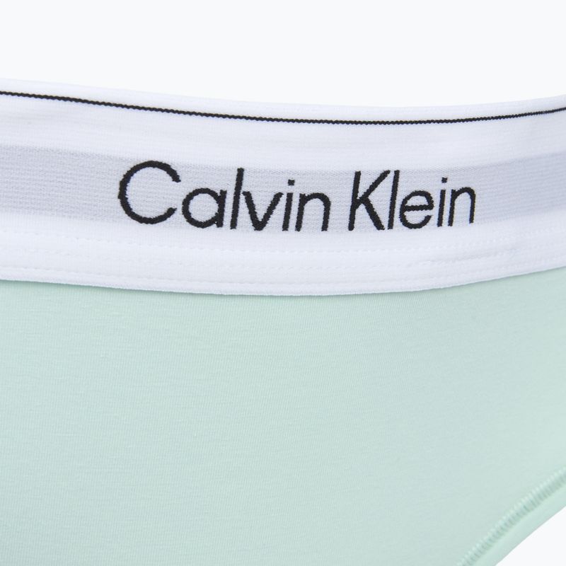 Women's thongs Calvin Klein LV00QF8518 Thong feel the mint 3