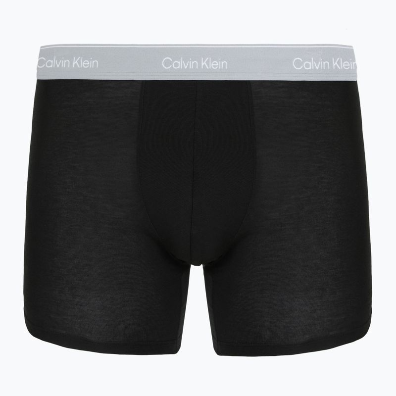Boxers Calvin Klein LV00NB4394 Brief 3 pairs black w/darkest spruce wb/black w 2