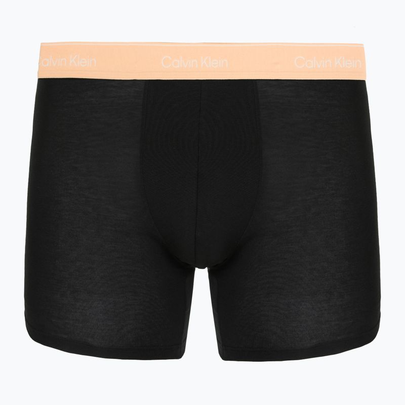 Boxers Calvin Klein LV00NB4394 Brief 3 pairs black w/darkest spruce wb/black w 5