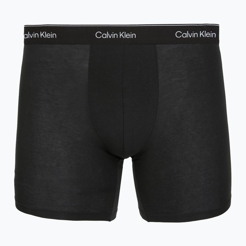 Boxers Calvin Klein LV00NB4394 Brief 3 pairs black w/heavenly iris logo/black w 2