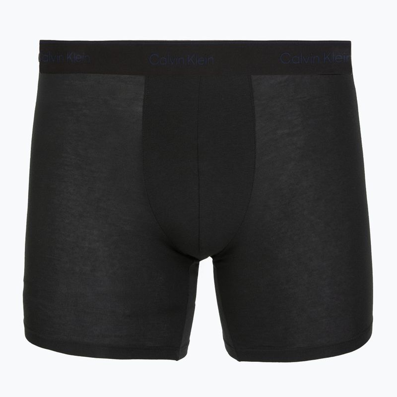 Boxers Calvin Klein LV00NB4394 Brief 3 pairs black w/heavenly iris logo/black w 5