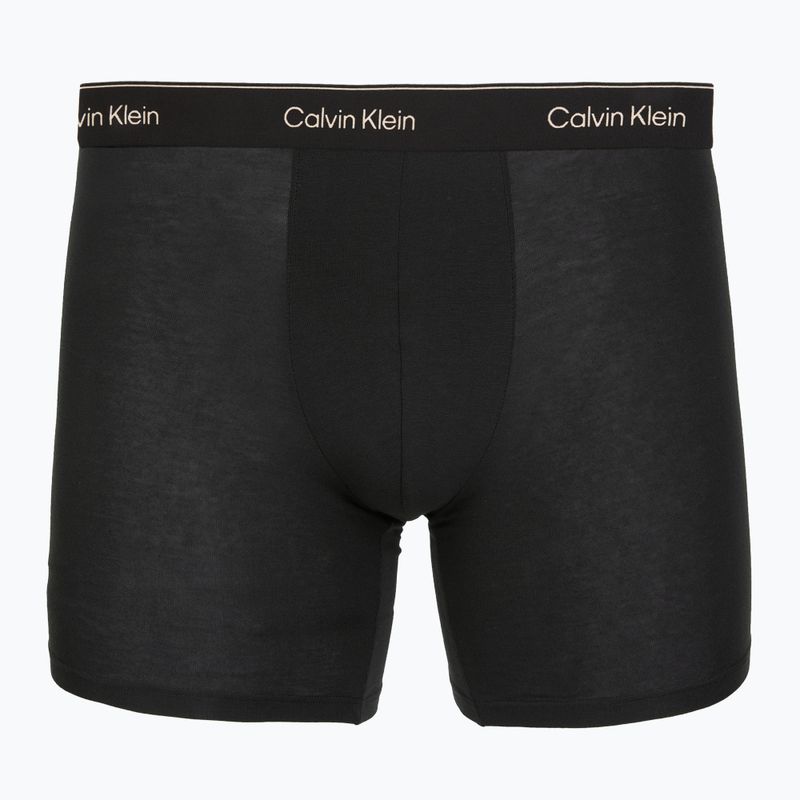 Boxers Calvin Klein LV00NB4394 Brief 3 pairs black w/heavenly iris logo/black w 6