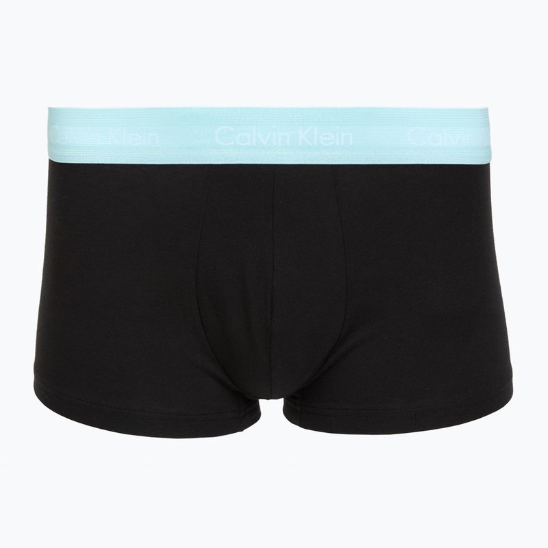Boxers Calvin Klein LV00NB4412 Low Rise Trunk 5 pairs black w plume wb/black w misty sage wb 2