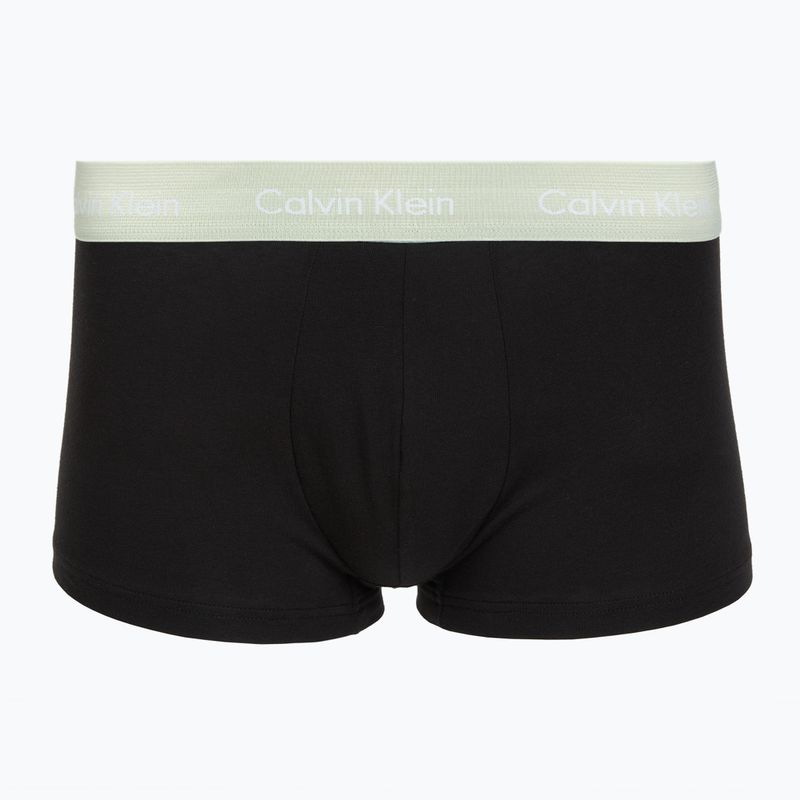 Boxers Calvin Klein LV00NB4412 Low Rise Trunk 5 pairs black w plume wb/black w misty sage wb 3