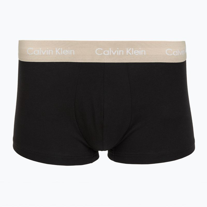 Boxers Calvin Klein LV00NB4412 Low Rise Trunk 5 pairs black w plume wb/black w misty sage wb 4