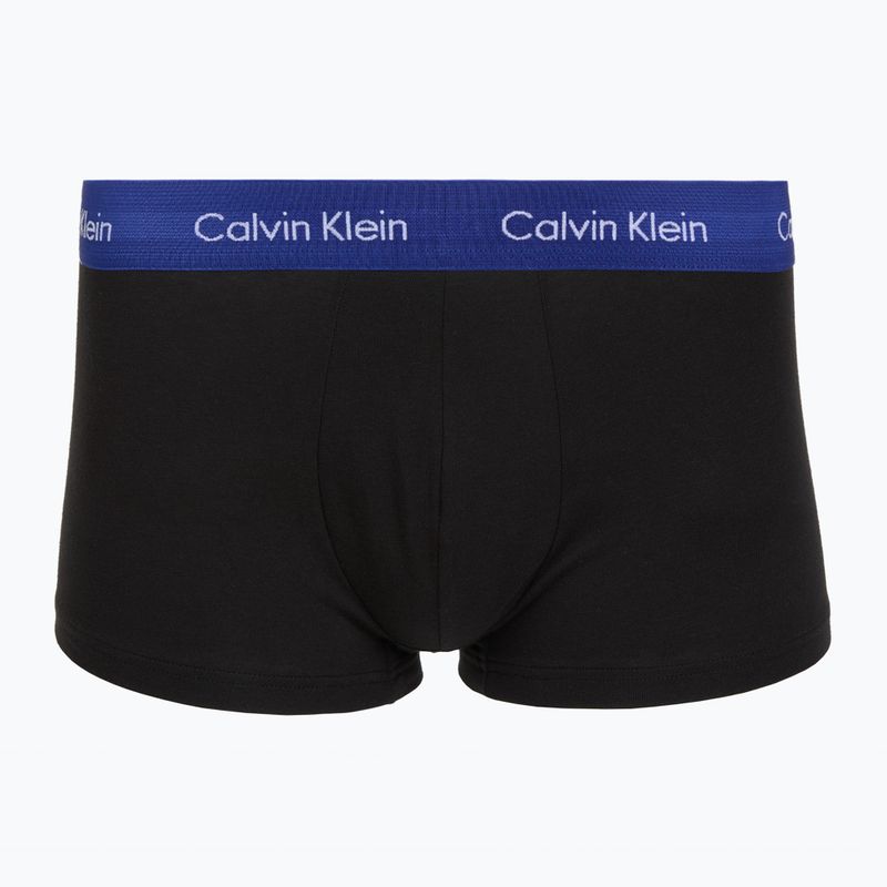Boxers Calvin Klein LV00NB4412 Low Rise Trunk 5 pairs black w plume wb/black w misty sage wb 5