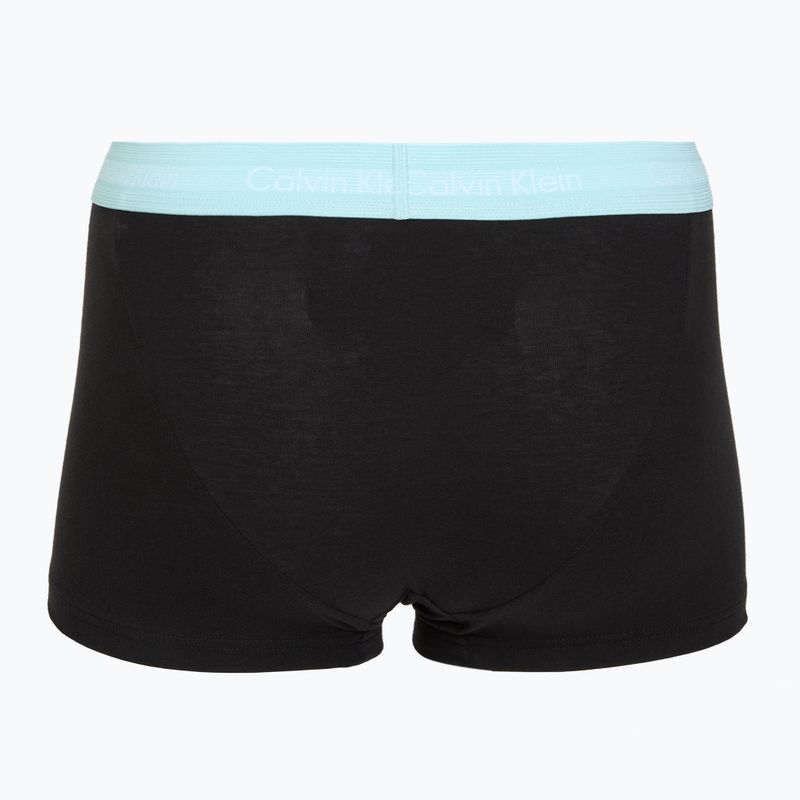 Boxers Calvin Klein LV00NB4412 Low Rise Trunk 5 pairs black w plume wb/black w misty sage wb 7