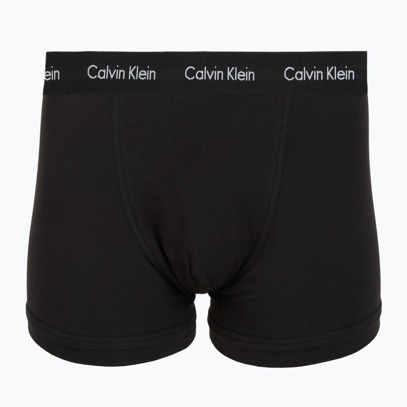 Men's boxers Calvin Klein 0000U2662G Trunk 3 pairs black w plume wb/black w misty sag 4