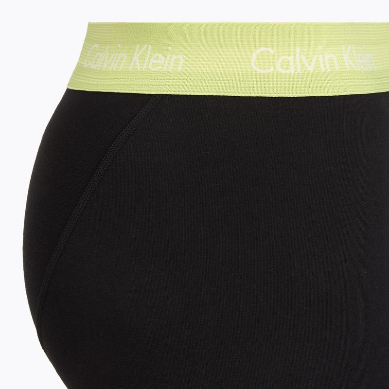 Men's boxers Calvin Klein 0000U2662G Trunk 3 pairs black w green bloom wb/black w da 4