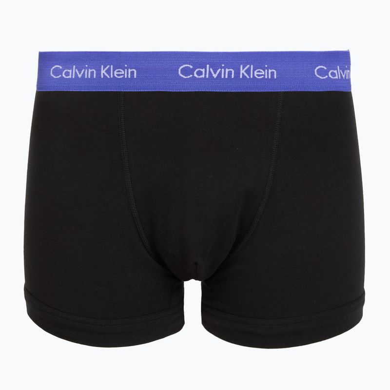 Men's boxers Calvin Klein 0000U2662G Trunk 3 pairs black w green bloom wb/black w da 5