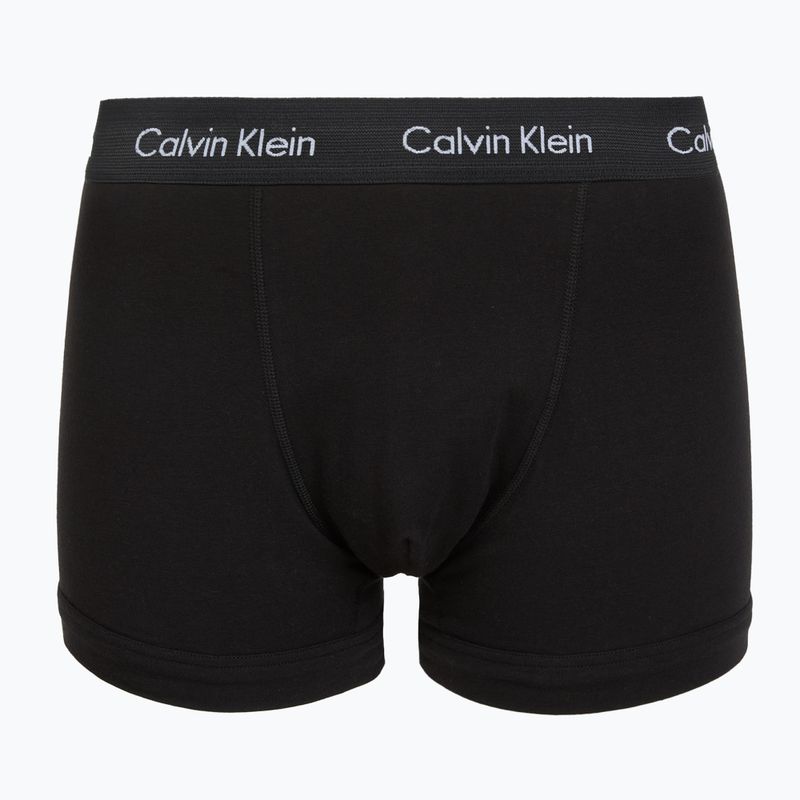 Men's boxers Calvin Klein 0000U2662G Trunk 3 pairs black w green bloom wb/black w da 6