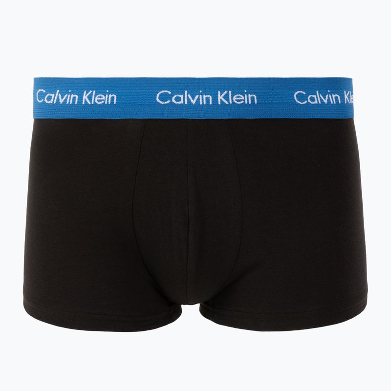 Boxers Calvin Klein 0000U2664G Low Rise Trunk 3 pairs black/classic blue/black 2
