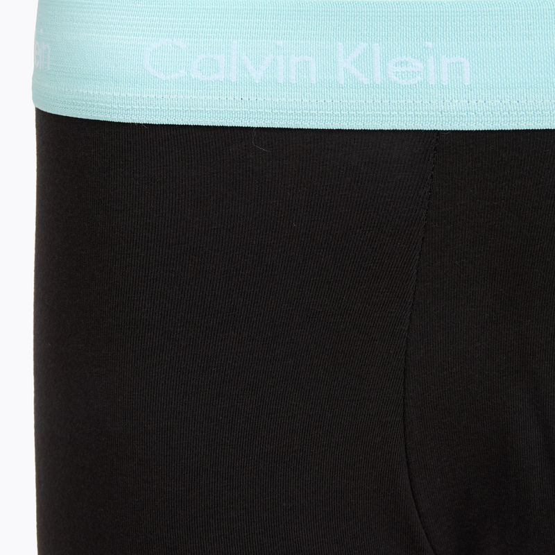 Men's boxers Calvin Klein 0000U2664G Low Rise Trunk 3 pairs black in plume wb/ black in misty sag 4