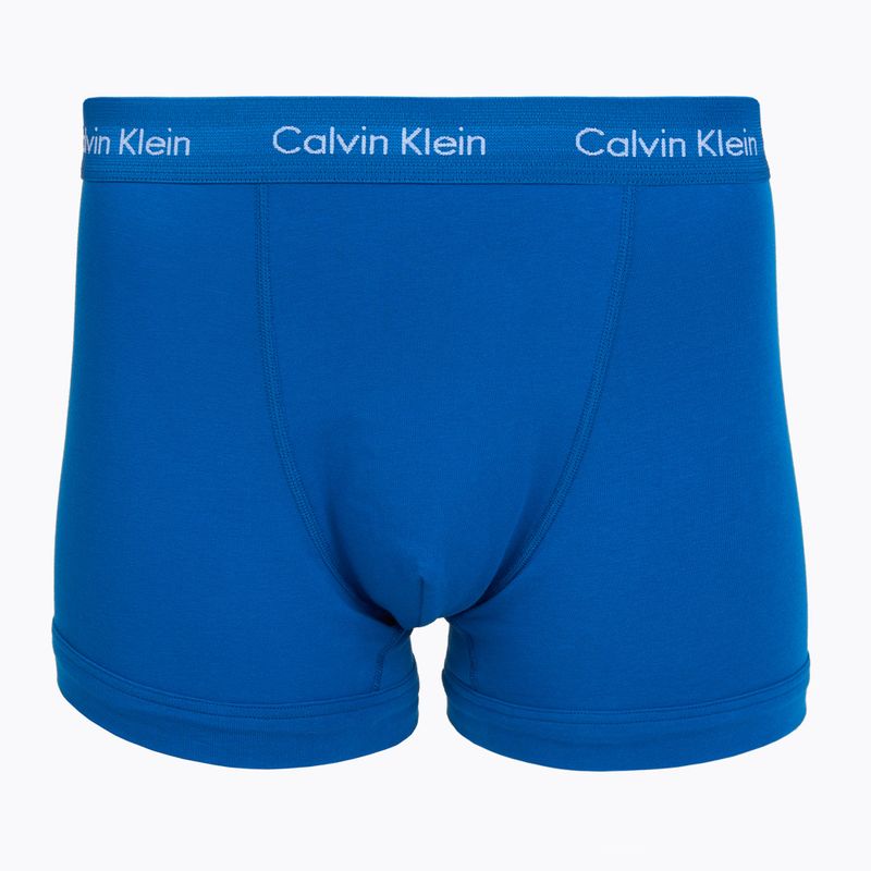 Men's boxers Calvin Klein 0000U2662G Trunk 3 pairs classic blue/porpoise/black 3