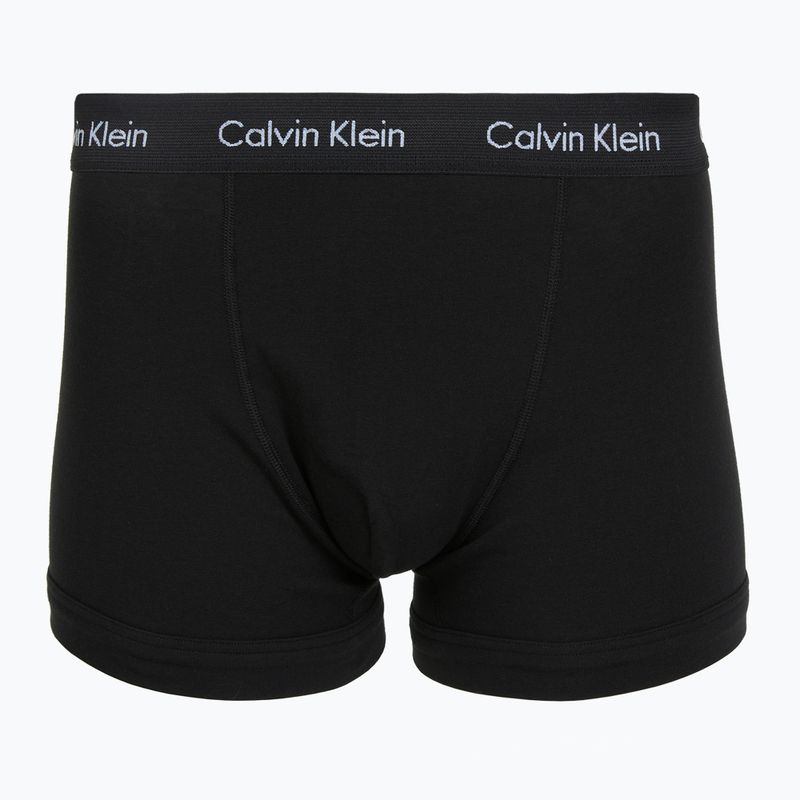 Men's boxers Calvin Klein 0000U2662G Trunk 3 pairs classic blue/porpoise/black 4