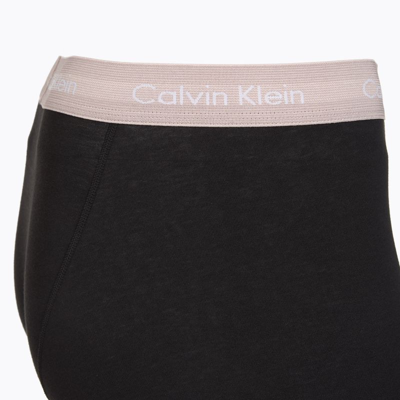 Men's boxers Calvin Klein 0000U2662G Trunk 3 pairs black w green bloom wb/black w da 6