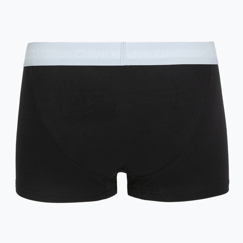 Boxers Calvin Klein LV00NB4412 Low Rise Trunk 5 pairs black w green bloom wb/black w dazzlin 3