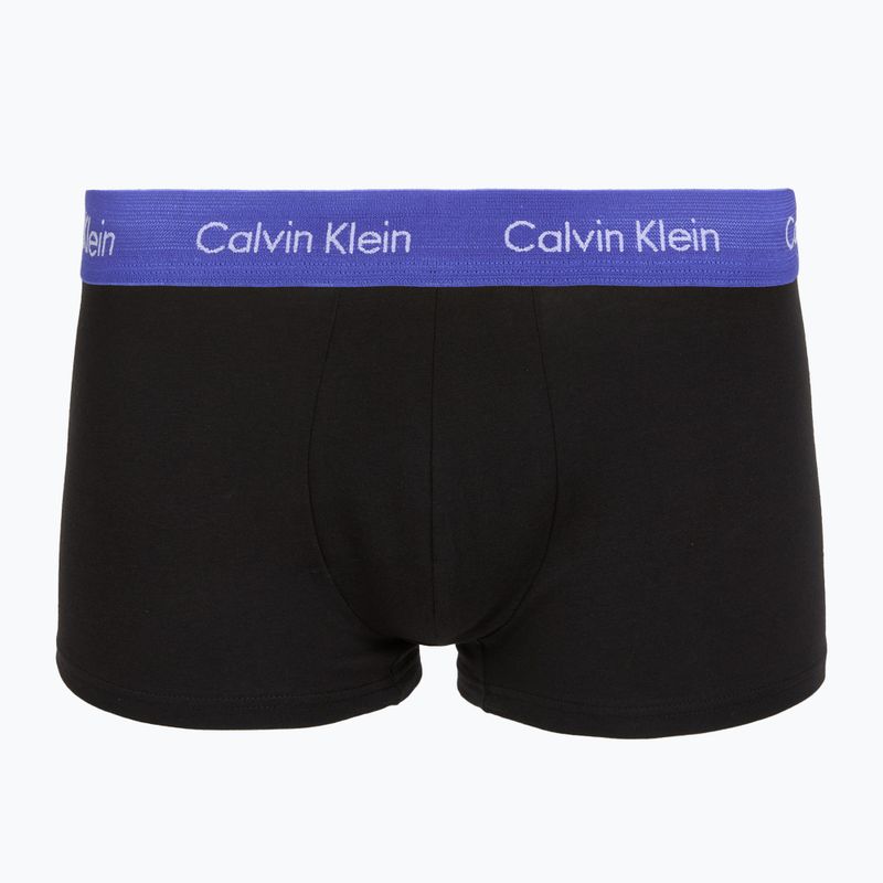 Boxers Calvin Klein LV00NB4412 Low Rise Trunk 5 pairs black w green bloom wb/black w dazzlin 5