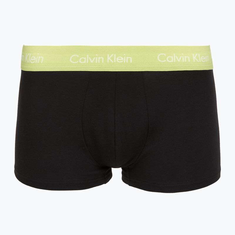 Boxers Calvin Klein LV00NB4412 Low Rise Trunk 5 pairs black w green bloom wb/black w dazzlin 6
